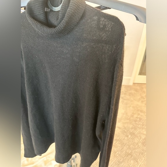 %100 Cashmere Designer Reformation Jeans Turktleneck Sweater - Picture 12 of 13